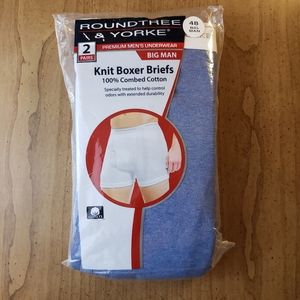 Roundtree & Yorke BigMan Knit Boxer Briefs 2 Pair